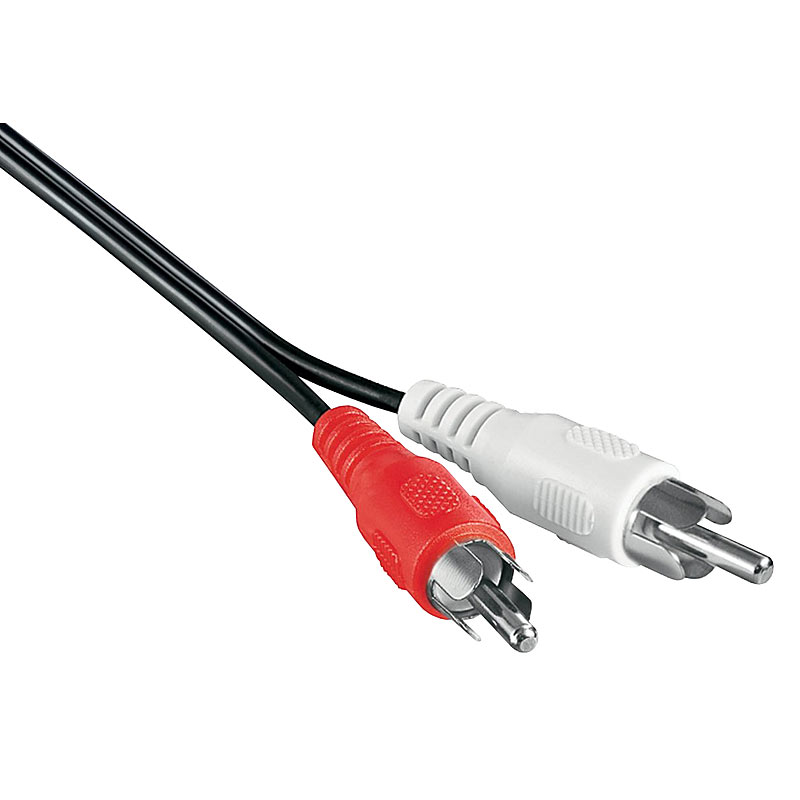 Cinch-Kabel, Stecker-Stecker, Audio 2-fach, 2,5 m