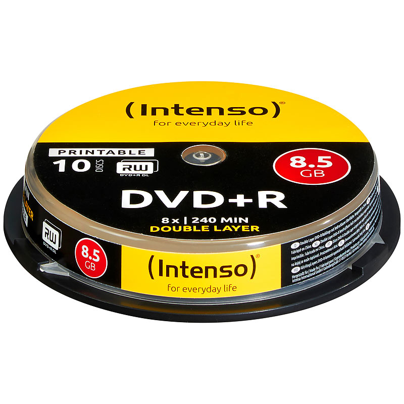 DVD+R 8,5GB 8x Double Layer, 10er-Spindel