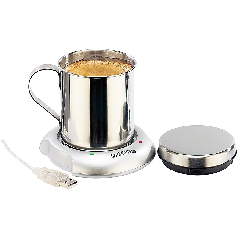 USB-Warmhalteplatte mit Isolier-Tasse