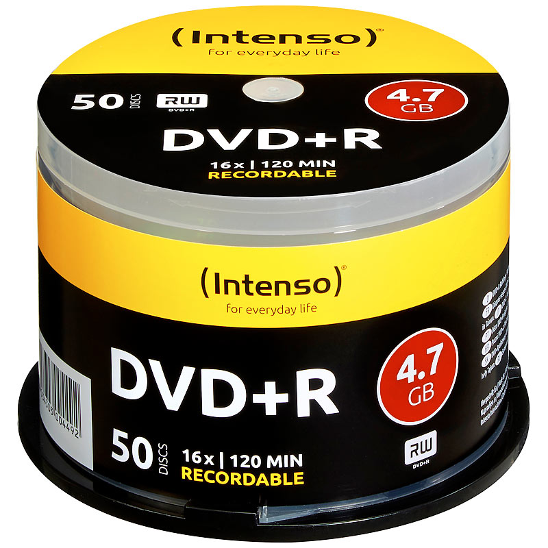 DVD+R 4.7GB 16x, 50er-Spindel