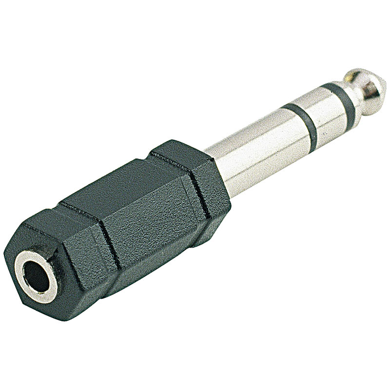 Audio-Adapter 3,5-mm-Klinken-Buchse auf 6,3-mm-Klinken-Stecker
