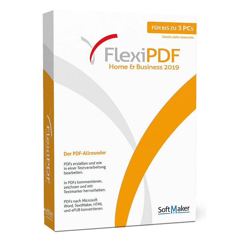 FlexiPDF Home & Business 2019 für bis zu 3 PCs