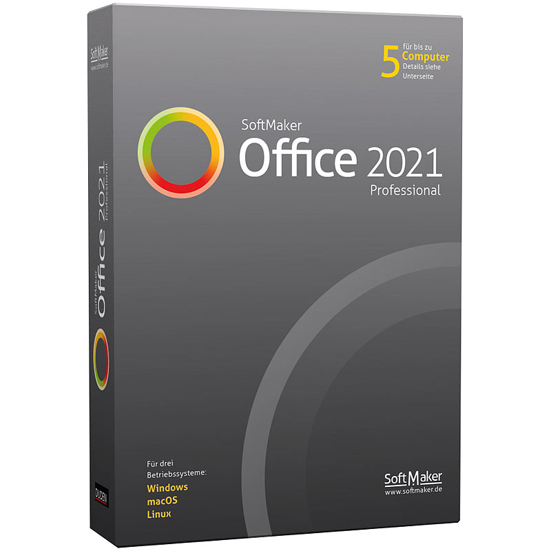 Office 2021 Professional für Windows (Lizenz für 5 Privat-PCs)