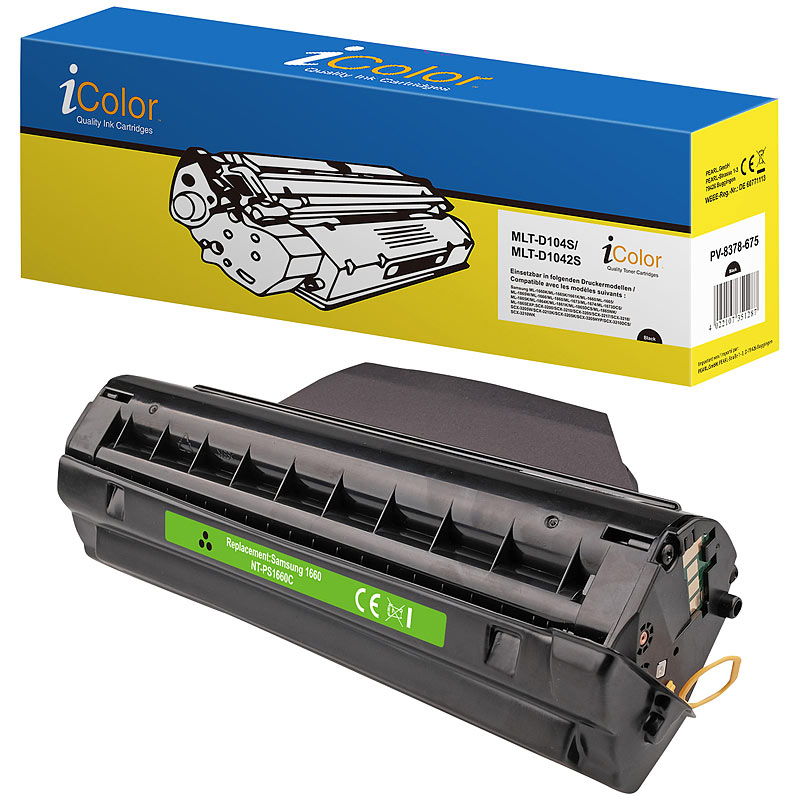 Kompatibler Samsung MLT-D1042S Toner, schwarz, für z.B.: ML1660