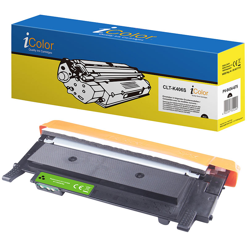 Toner für Samsung CLT-K406S, schwarz