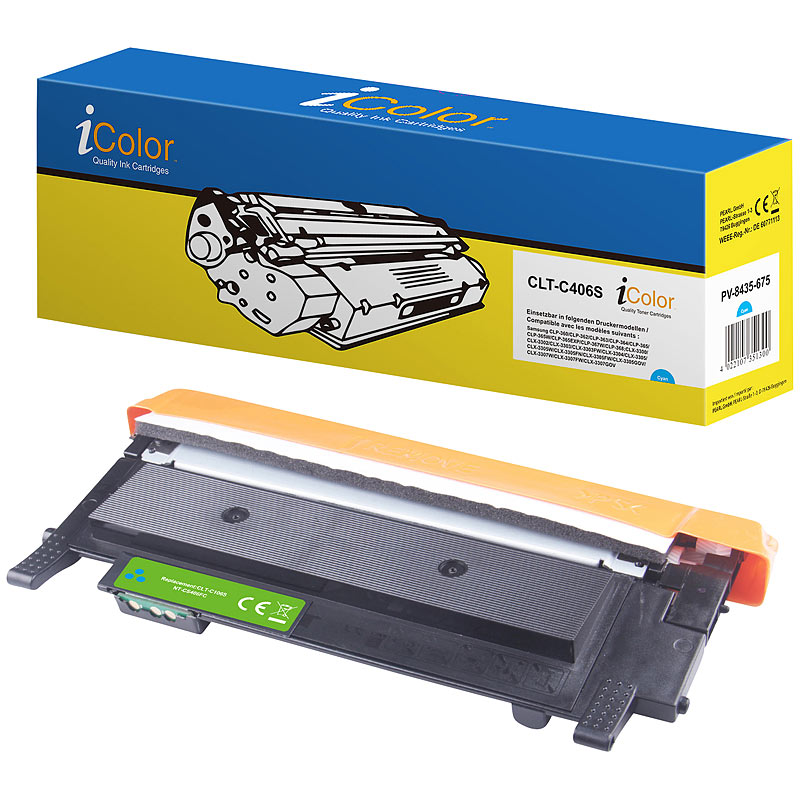 Toner für Samsung CLT-C406S, cyan