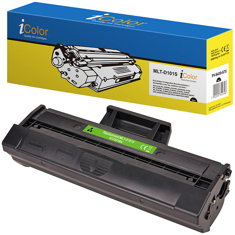 Toner kompatibel für Samsung MLT-D101S, schwarz, für z.B. ML 2160