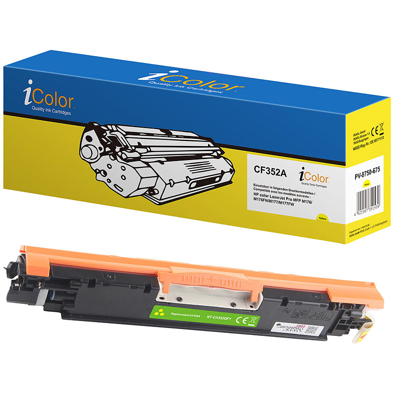 HP CF352A / No.130A Toner- Rebuilt- yellow