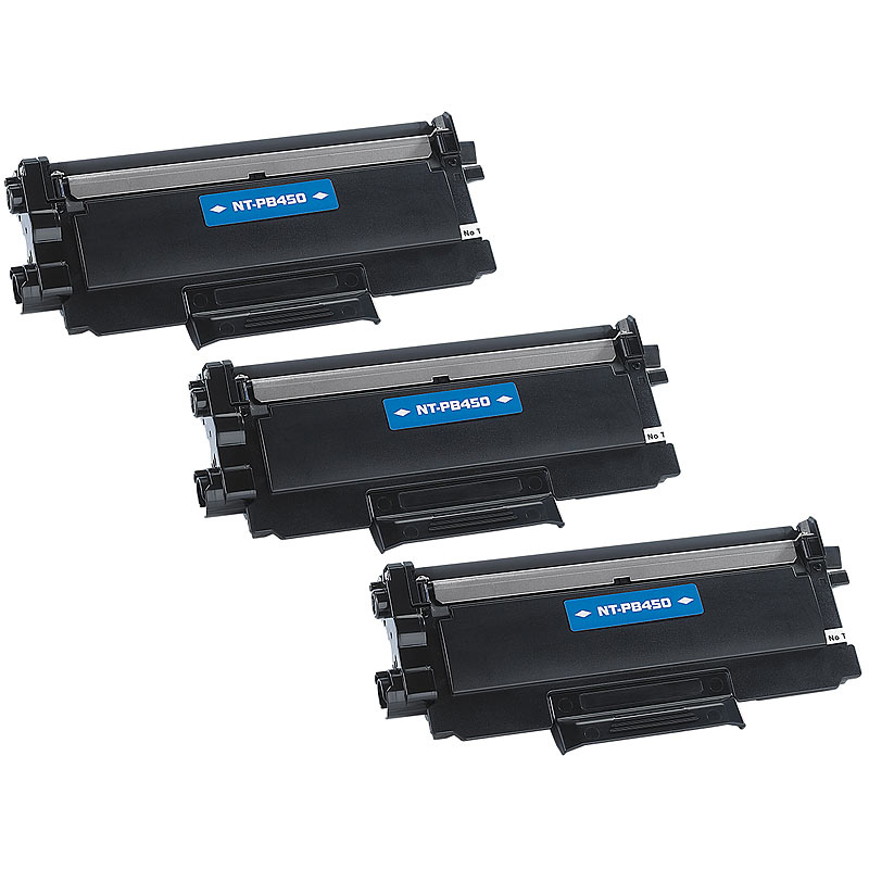 Toner TN2220, black, kompatibel zu Brother MFC-7360N u.v.m., 3er-Set