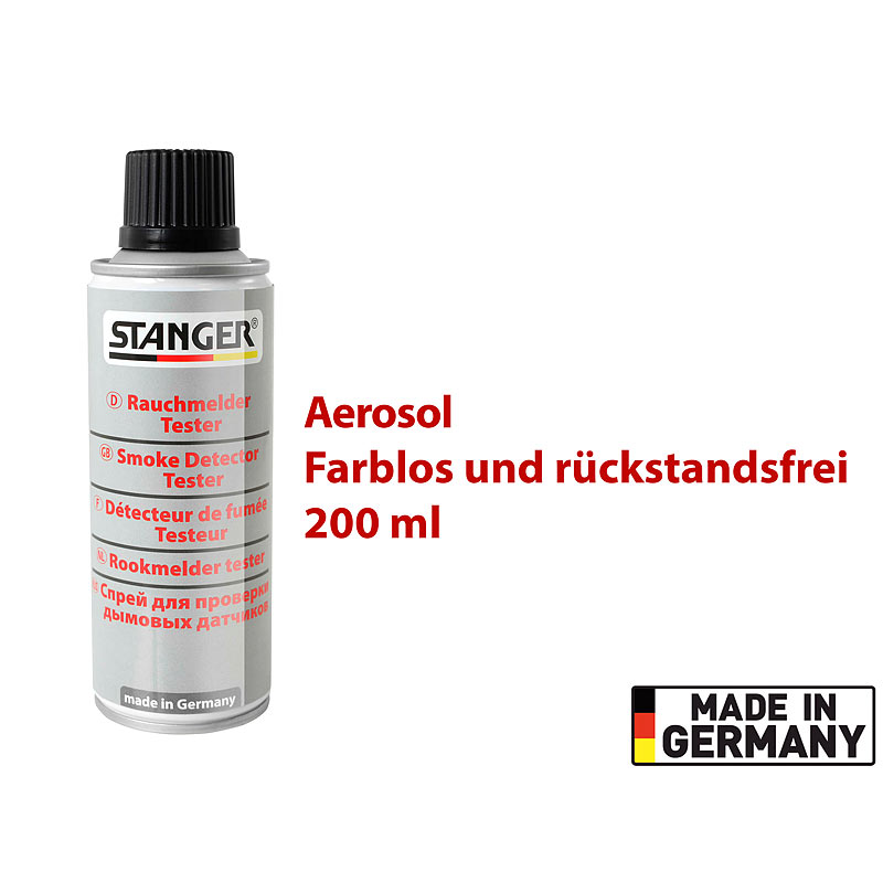 Rauchmelder-Tester, Aerosol-Spray, 200 ml, Made in Germany