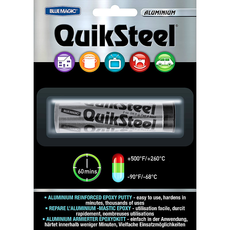 QuikSteel Reparatur-Knetmasse für Aluminium, 56,8 g