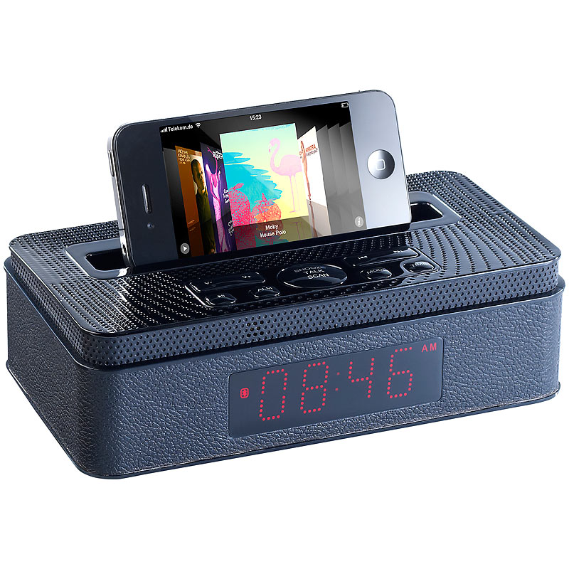 Radio MPS-630.bt mit Bluetooth, Wecker, MP3-Player und AUX, 10 Watt