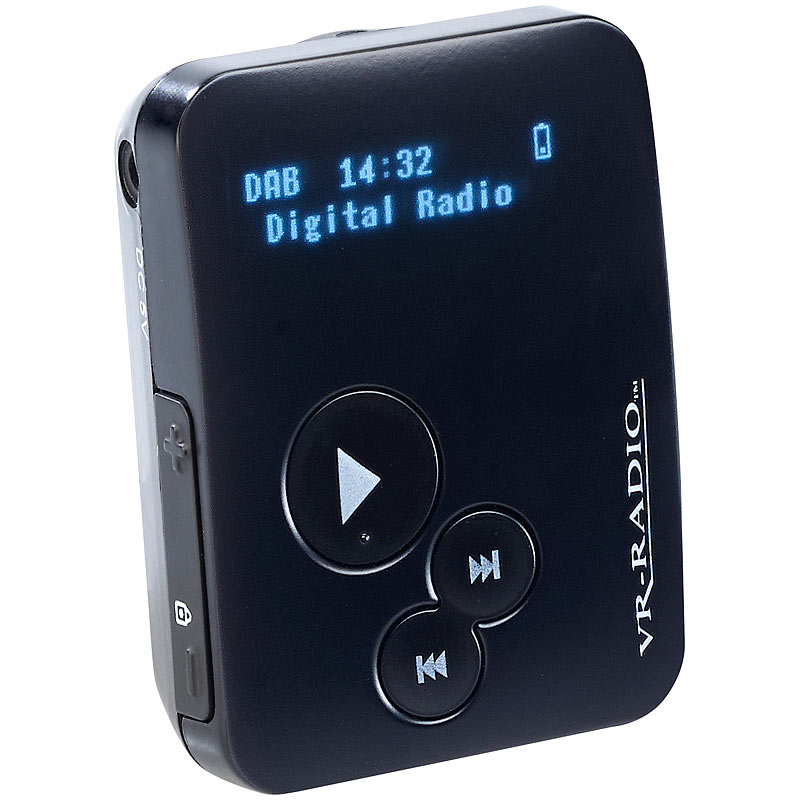 Mini Radio zum Joggen PocketMiniRadioClip mit DAB/DAB+