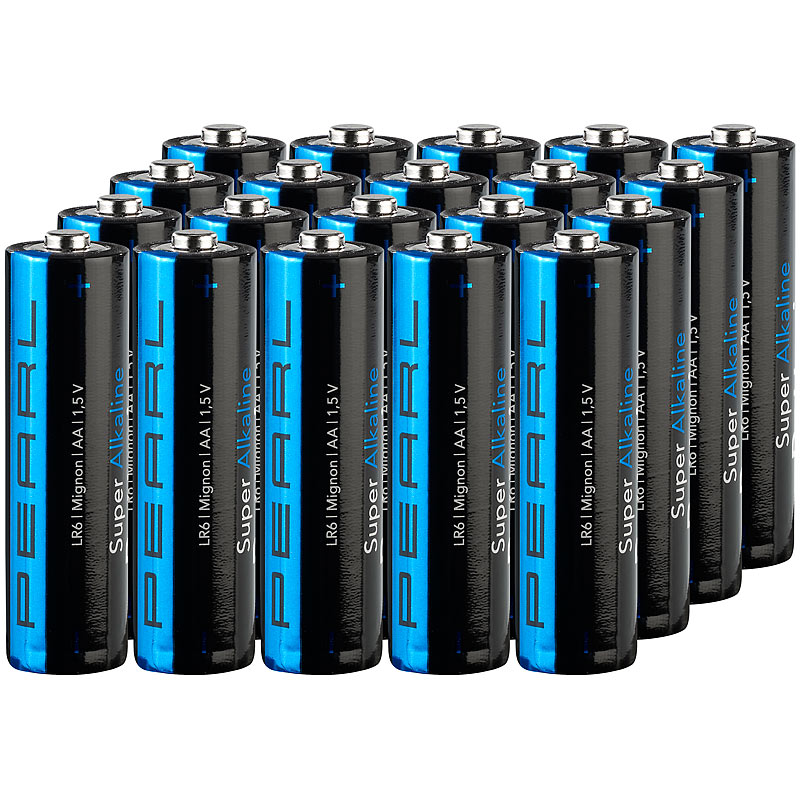 Super-Alkaline-Batterien Mignon 1,5V Typ AA, 20 Stück