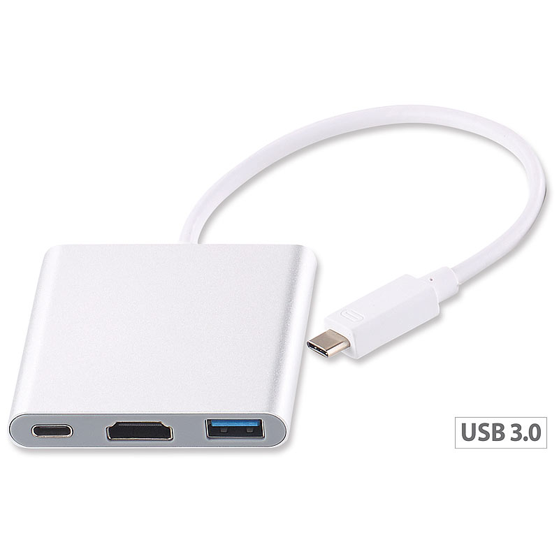 USB-C-Multiport-Adapter auf USB-A- & HDMI-Port, USB Power Delivery