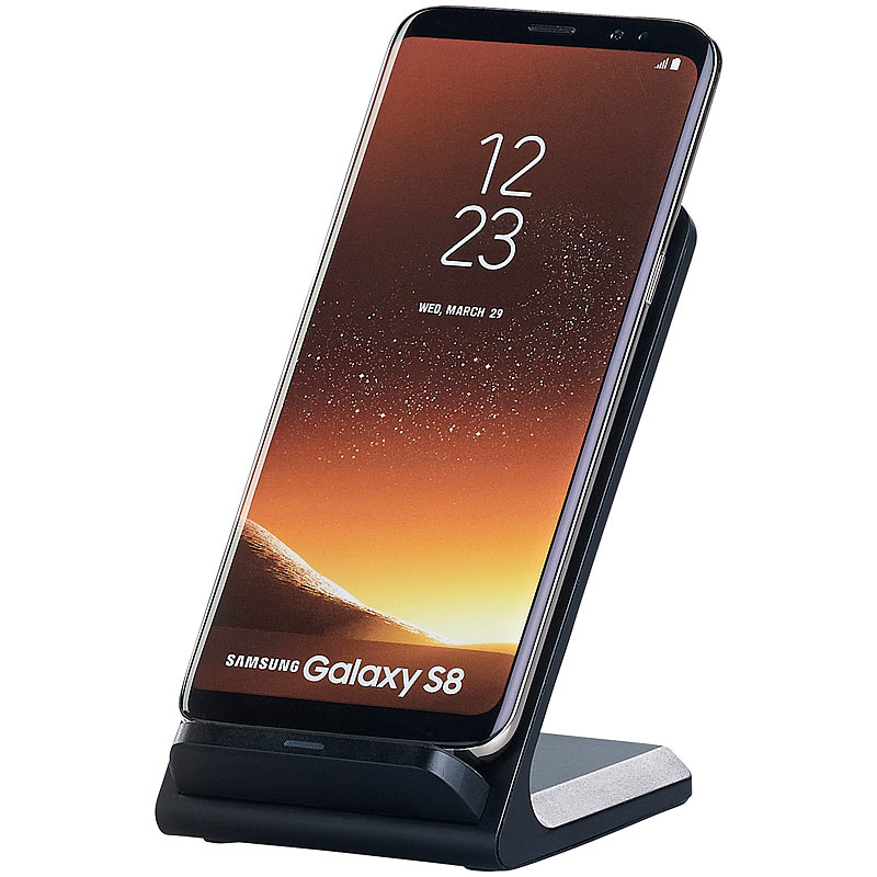 Schnell-Ladestation für Qi-kompatible Smartphones, 10 W, 5 V, schwarz