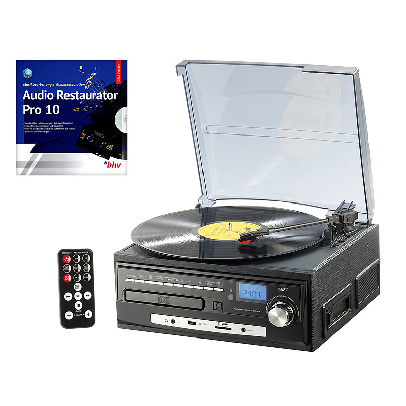 Kompakt-Stereoanlage MHX-550.LP für Schallplatte, CD, MC, MP3