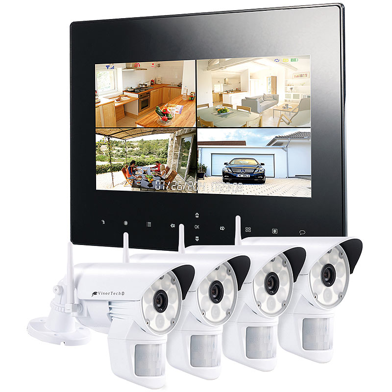 Digitales Überwachungssystem DSC-720.mc mit 4 LED-HD-Kameras (IP54)