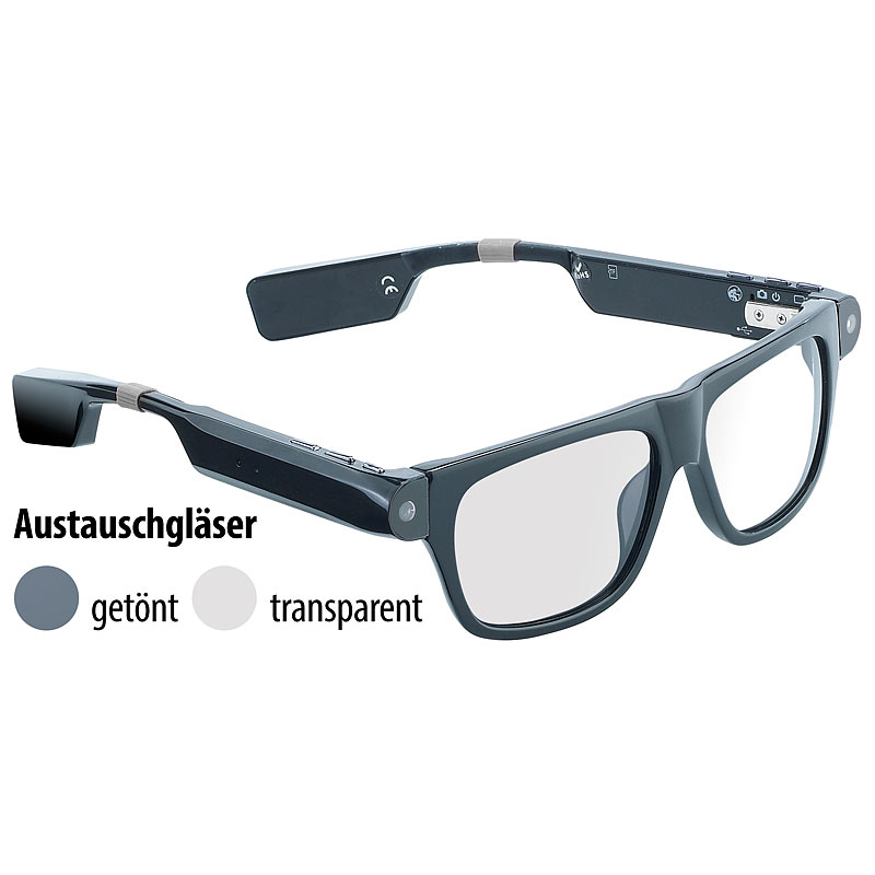 Smart Glasses SG-100.bt mit Bluetooth und 720p HD