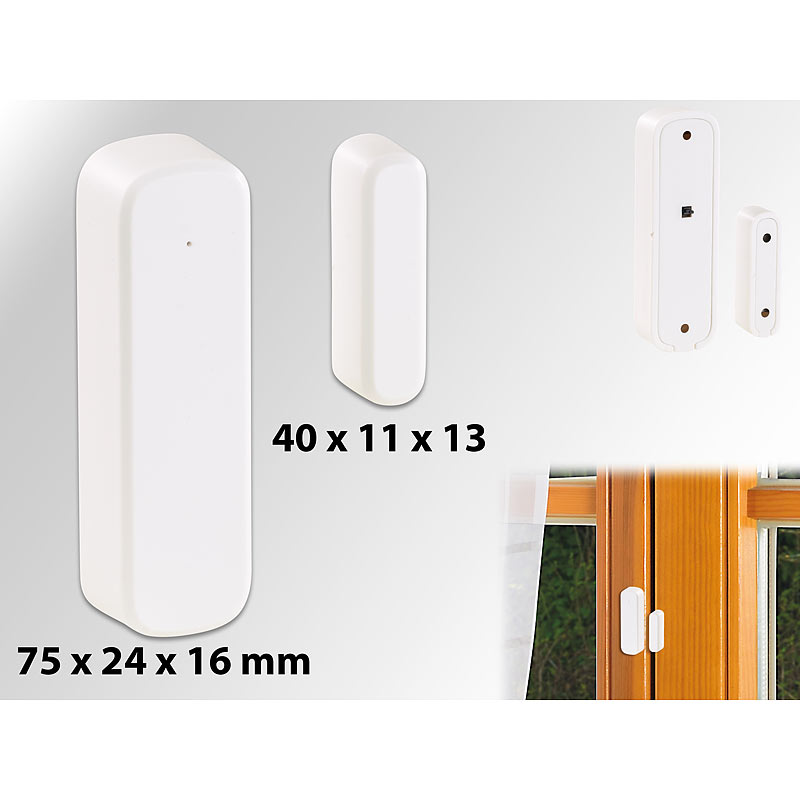 Extraschmaler Funk-Tür- & Fenster-Sensor für XMD-4400.pro/-5400.wifi