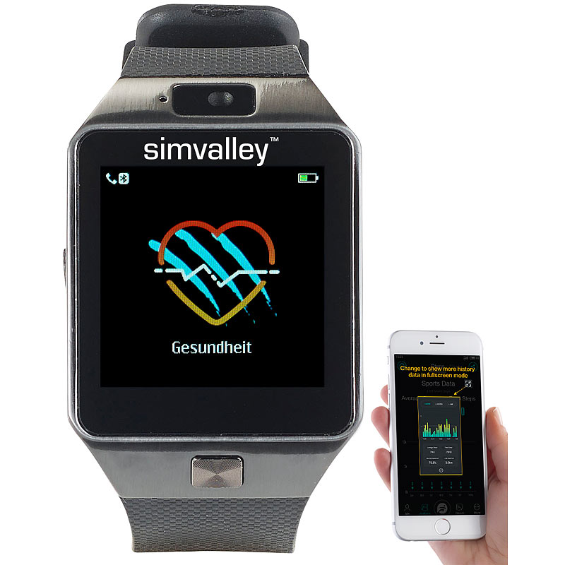simvalley smartwatch dz09