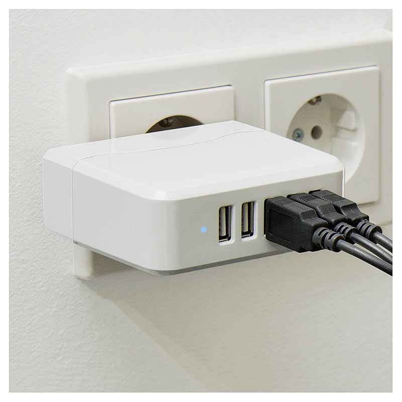 Intelligentes 5-Port-USB-Wandnetzteil Smart Power, 34 Watt