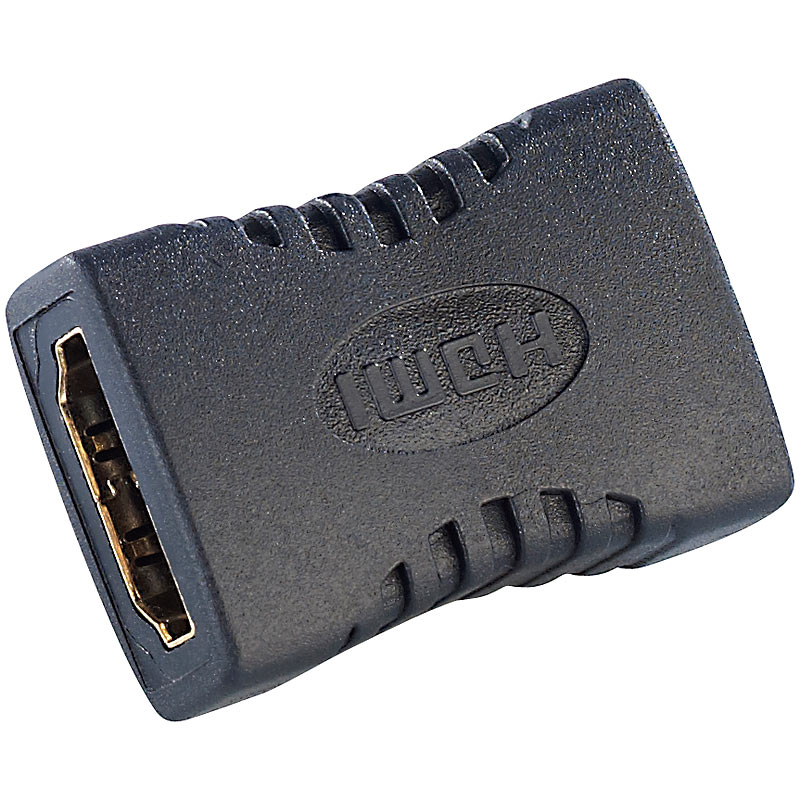 Kupplung für HDMI-Kabel, 2x HDMI-Buchse, vergoldet