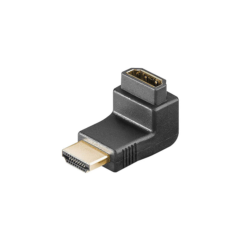 HDMI-Adapter Typ-A-Buchse auf Typ-A-Stecker, 90° gewinkelt