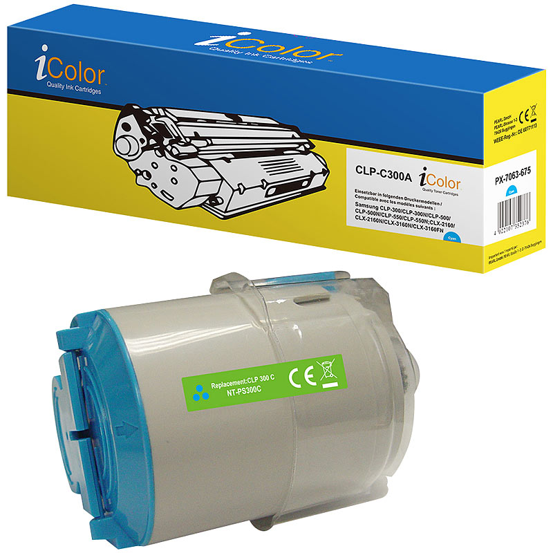 Toner kompatibel zu Samsung CLP-C300A, cyan