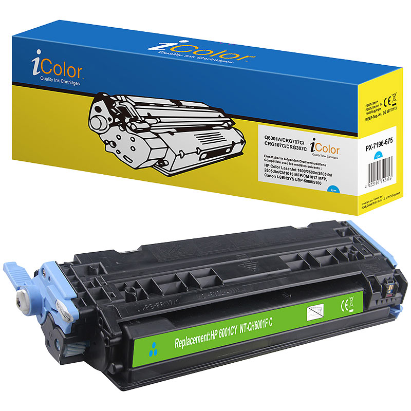 HP Q6001A Toner- Rebuilt- cyan