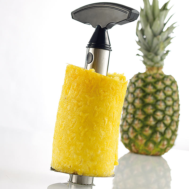Ananas Schneidemaschine Edelstahl - Ananasschäler & Kernentferner Mit Griff