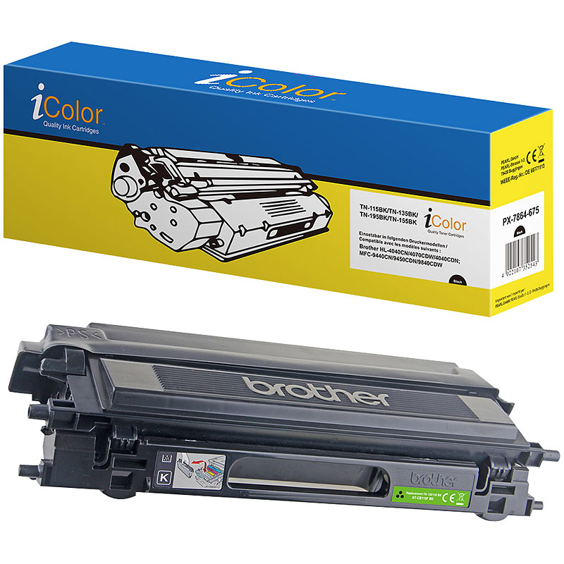 Brother TN-135BK Toner- Rebuilt- black