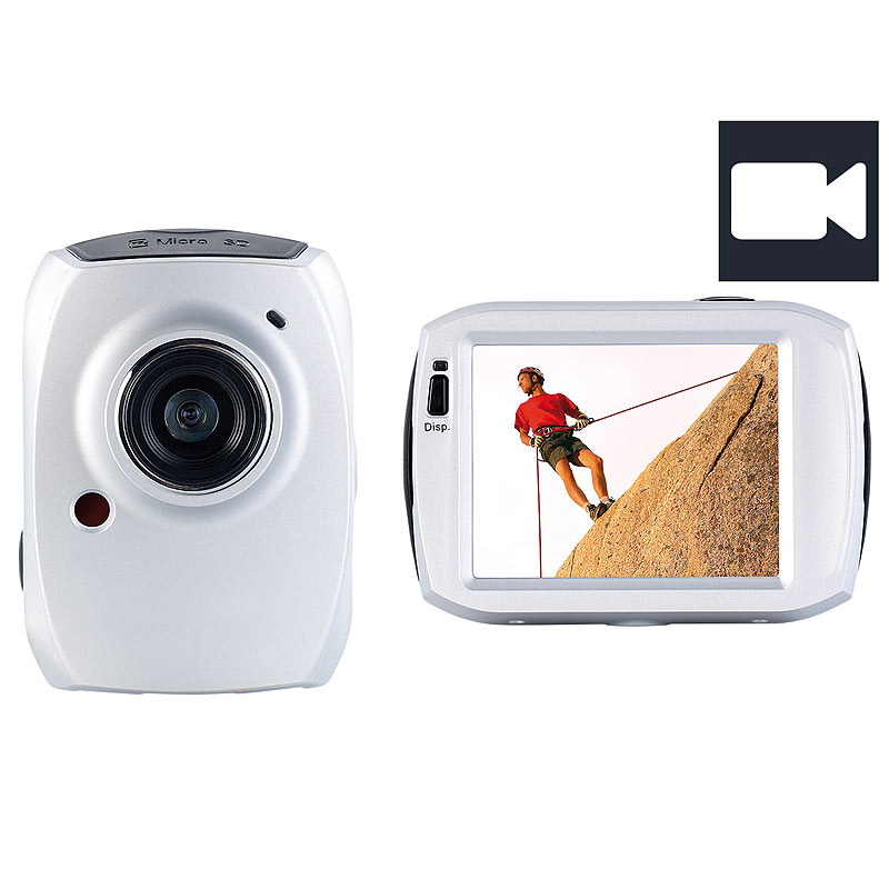 3in1-Action-Cam DV-1200 mit Full HD & 6,1-cm-Touchscreen
