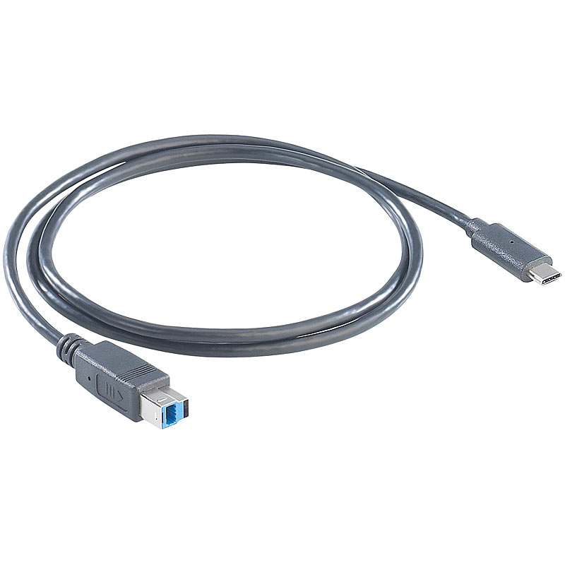 USB-3.0-Anschlusskabel C-Stecker auf B-Stecker , 1 m