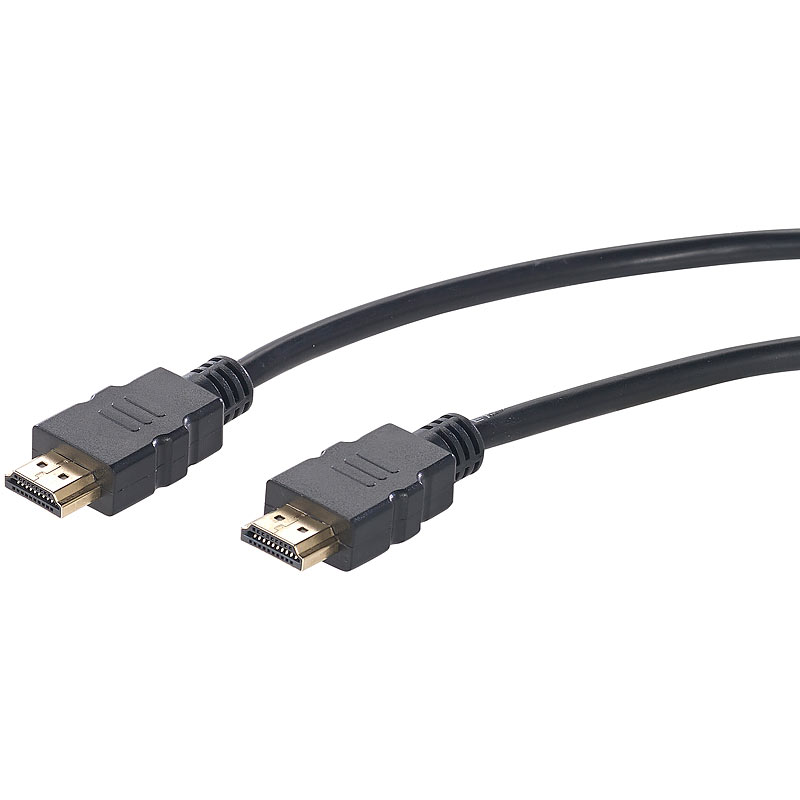 High-Speed-HDMI-Kabel für 4K, 3D & Full HD, HEC, schwarz, 3 m