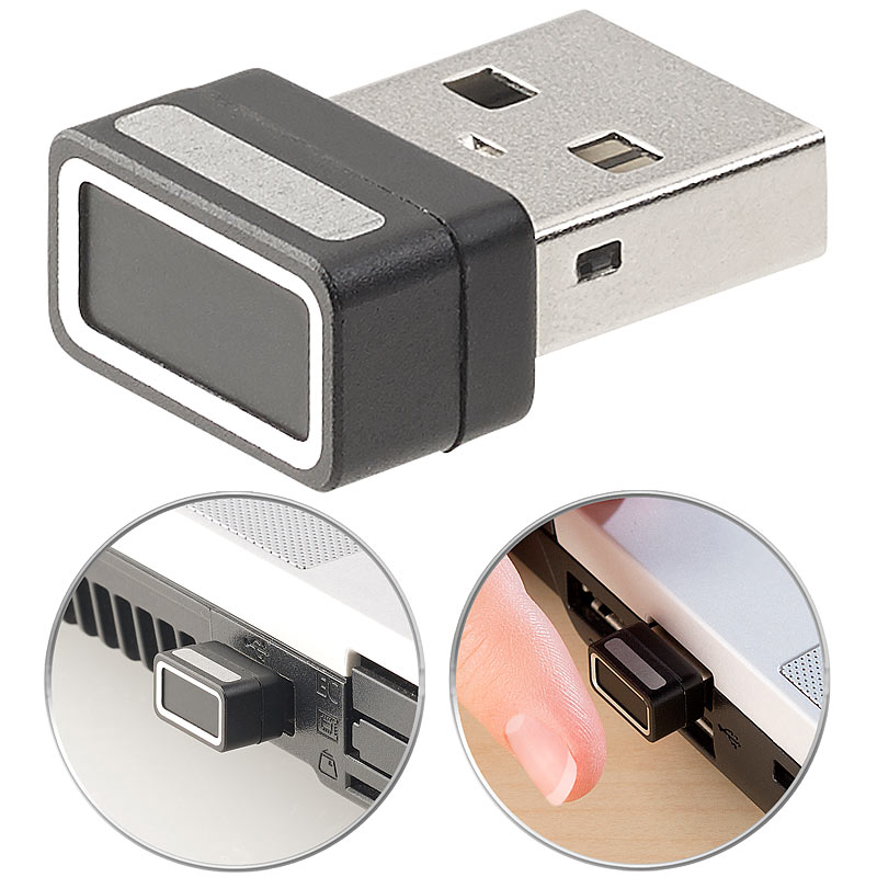 Kleiner USB-Fingerabdruck-Scanner für Windows 10, 10 Profile