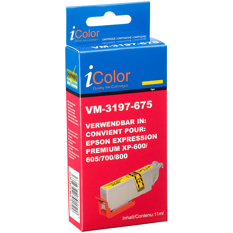 Tintenpatrone für Epson (ersetzt T2634 / 26XL), yellow