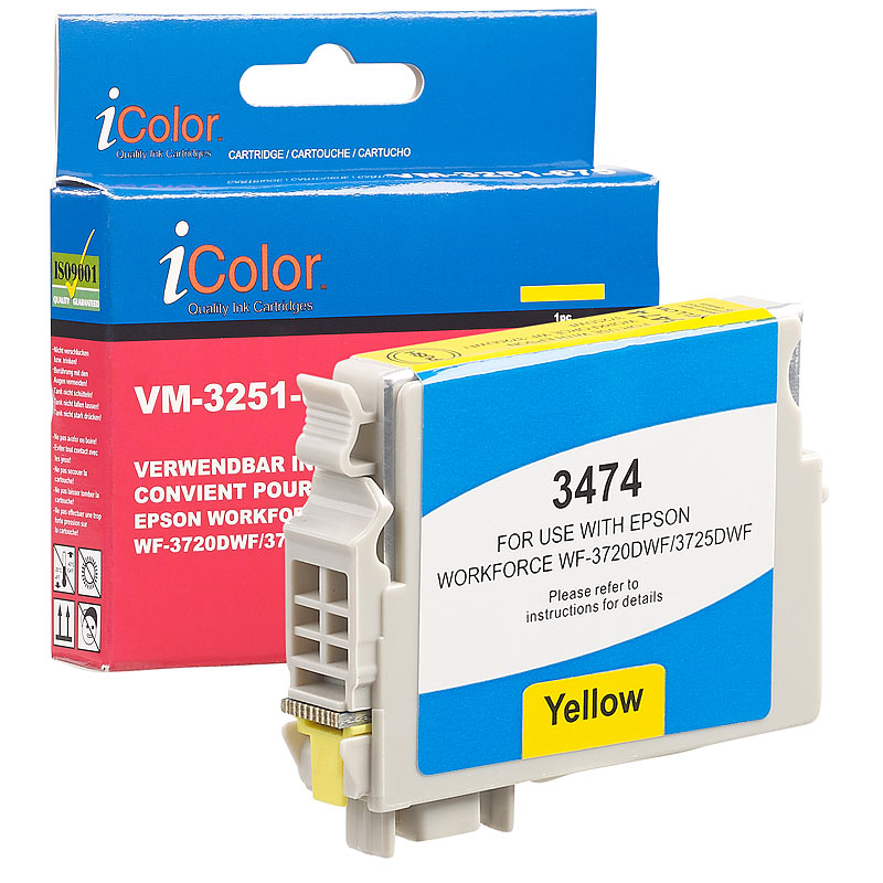 Tintenpatrone für Epson-Drucker (ersetzt T3474 / 34XL), yellow, 14 ml