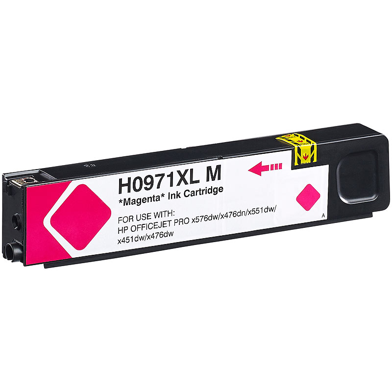 Tintenpatrone für HP (ersetzt CN627AE, No.971XL), magenta