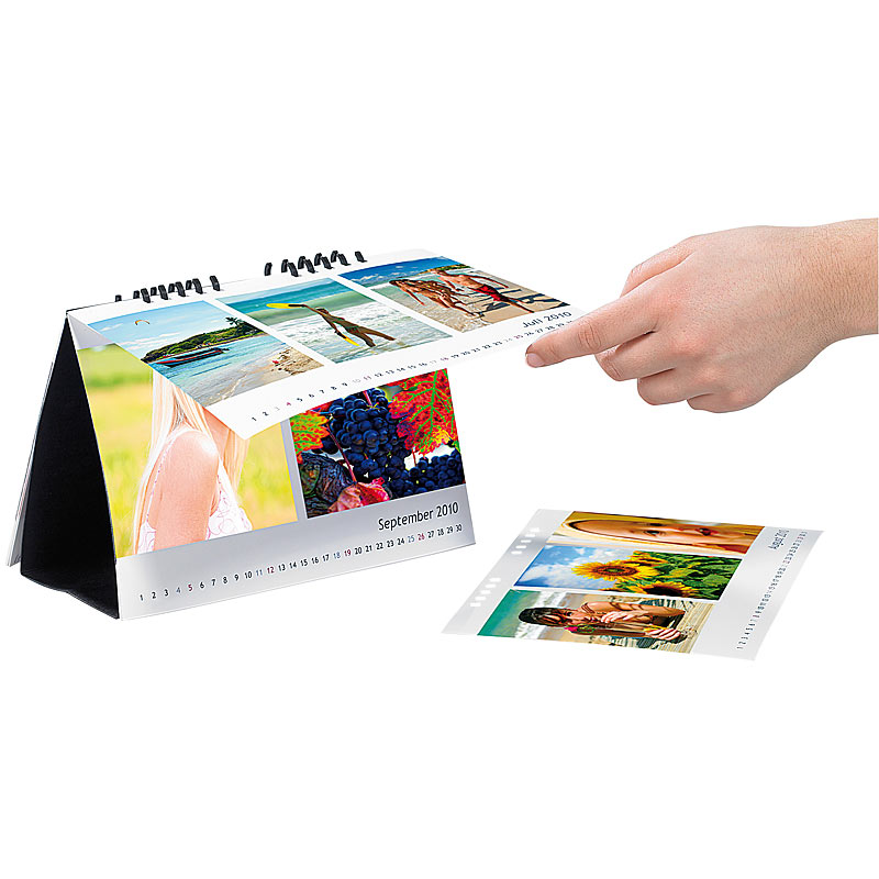 Tischkalender-Set A5 quer 260g/m² inkl. Software