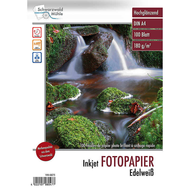 Hochglanz-Fotopapier 