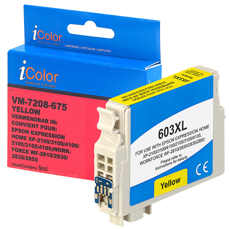 Tintenpatrone für Epson-Drucker (ersetzt C13T03A44010 / 603XL), yellow