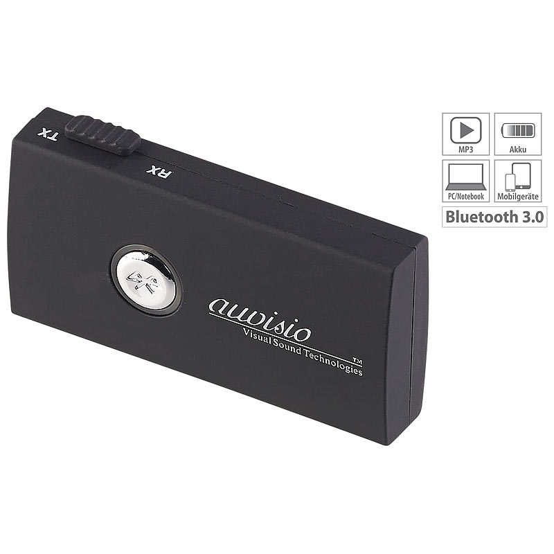 2in1-Audio-Sender und -Empfänger mit Bluetooth 3.0, 10 m Reichweite