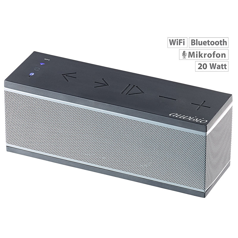 WLAN-Multiroom-Lautsprecher mit Bluetooth & Mikrofon, 20 Watt