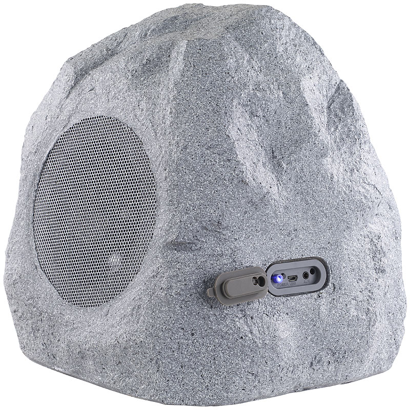 auvisio Garten und OutdoorLautsprecher im SteinDesign, Bluetooth