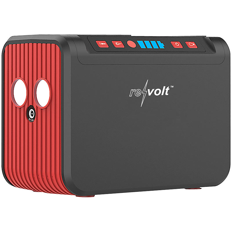 Powerpack MiniPowerbank & SolarKonverter, 24 Ah, 12/230 V, USB, LED