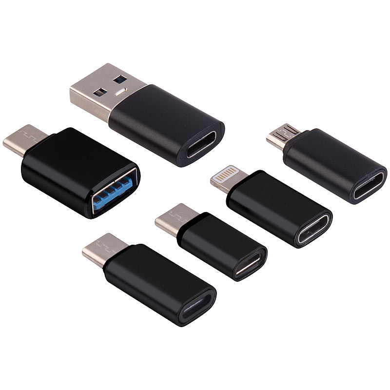 PEARL OTG-USB-Adapter Micro-USB – Für USB-Sticks & Festplatten Am Smartphone, Alu-Gehäuse