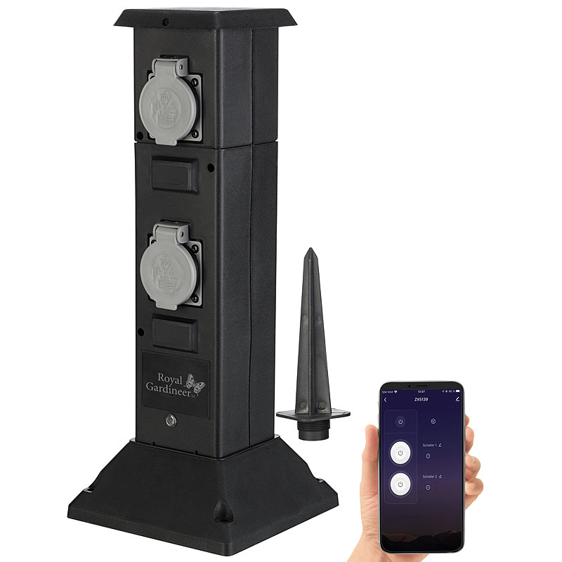 HBN 4er WLAN Steckdose Outdoor – Smart Home Zeitschaltuhr, IP44, Sprachsteuerung Mit Alexa & Google