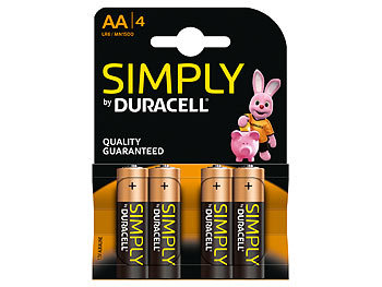 Simply Batterien AA Mignon LR6 Alkaline im 4er-Pack Simply Batterien AA Mignon LR6 Alkaline im 4er-Pack