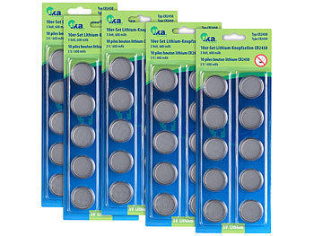 5er-Set Lithium-Knopfzellen CR2450, 3 Volt, jeweils im 5er-Sparpaket 5er-Set Lithium-Knopfzellen CR2450, 3 Volt, jeweils im 5er-Sparpaket